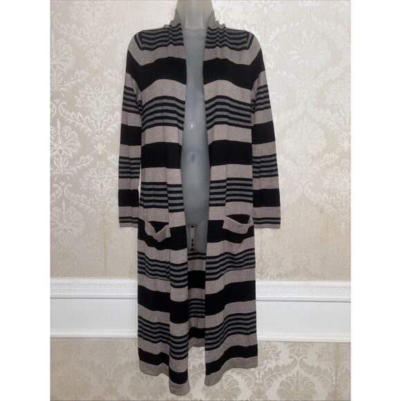 Laurie Felt Cashmere Blend Long Sleeve Duster Length Cardigan Size XS - Picture 1 of 8